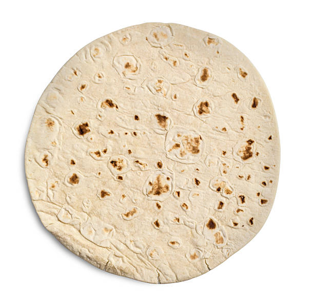 Tortilla Wrap Bread. Tortilla Wrap Bread. Isolated on a white background.With clipping path shrak stock pictures, royalty-free photos & images