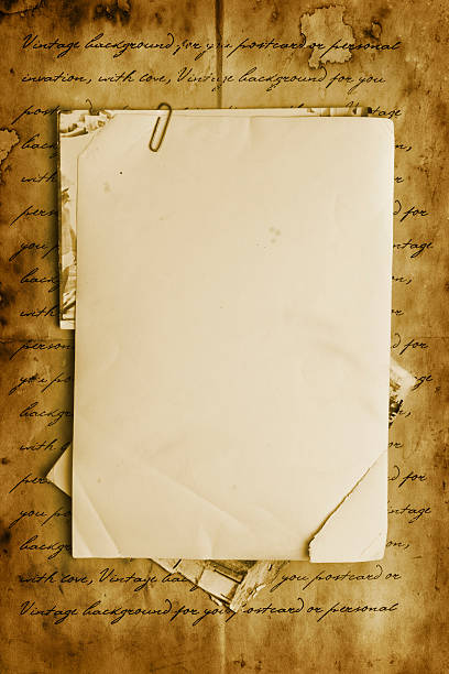 istock Vintage background with old paper, letters and photos 476541011