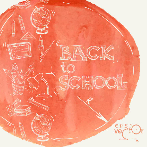 Welcome Back To School vector art illustration