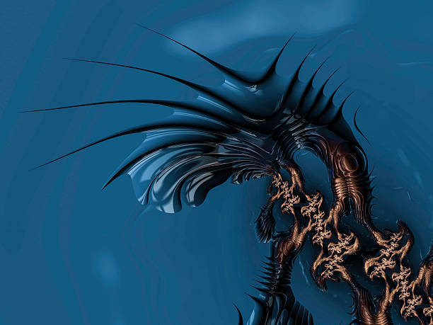 istock Feeding fractal Dragon 476541195