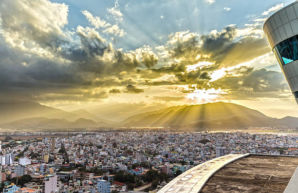 istock Ray of sunshine sunset in Nha Trang 476547468