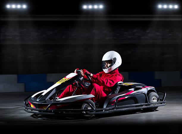 istock Young girl karting racer 476549264