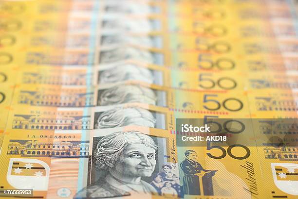 Australijski Banknot 50 Dolarów Waluta Uwaga - zdjęcia stockowe i więcej obrazów Australijskie dolary - Australijskie dolary, Banknot, Bez ludzi