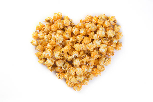 istock Love Popcorn isolated on a white background with shadow 476558866