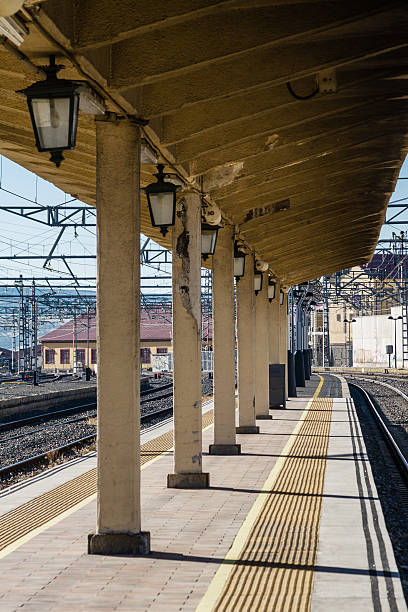 istock train tracks near the station 476559834