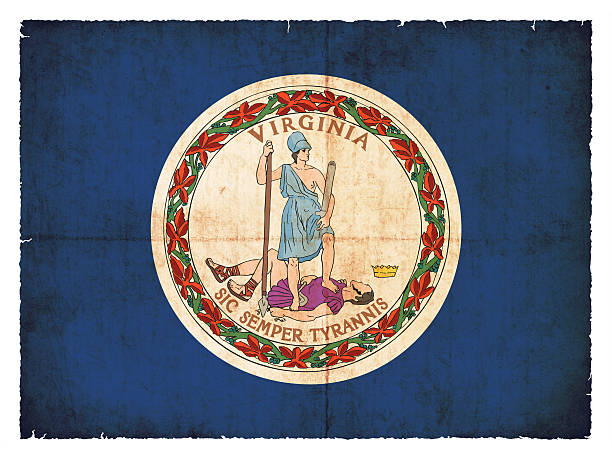 istock Grunge flag of Virginia (USA) 476561743
