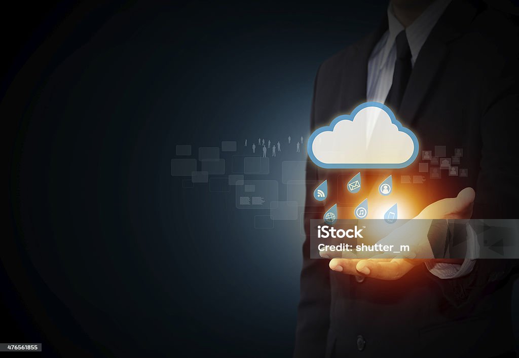 Social media cloud computing concept Advice Stock Photo