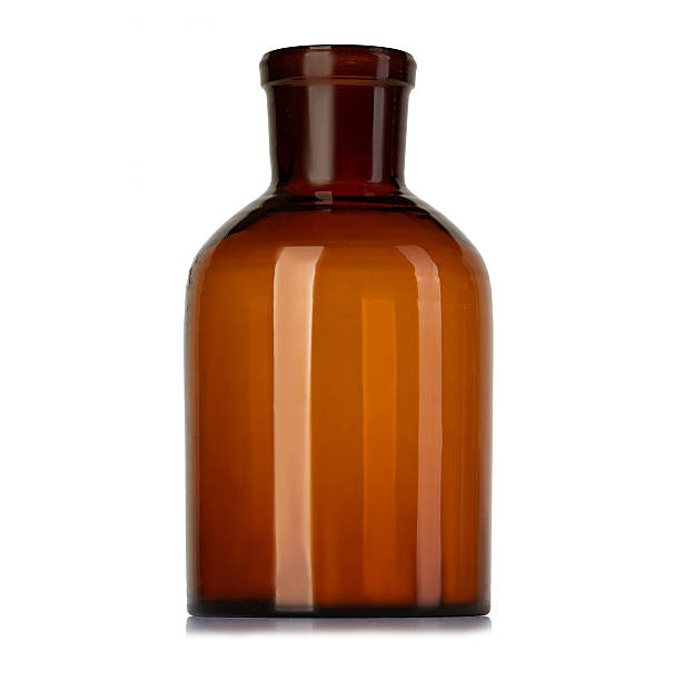 istock Old pharmacy bottle for medicines isolated 476562566