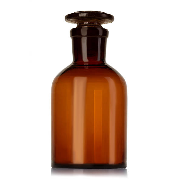 istock Old pharmacy bottle for medicines isolated on white background 476562572