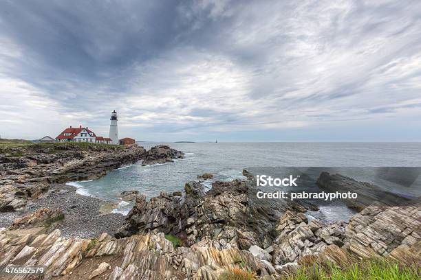 Foto de Portland Head Light e mais fotos de stock de Arquitetura - Arquitetura, Arrebentação, Direção