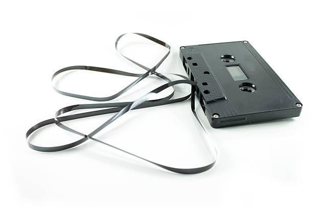 audio cassette audio cassette on a white background walkman cassette stock pictures, royalty-free photos & images