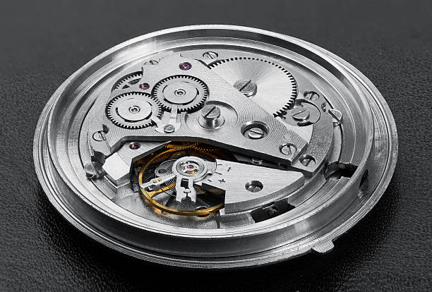 istock Clock mechanism with gears 476563212