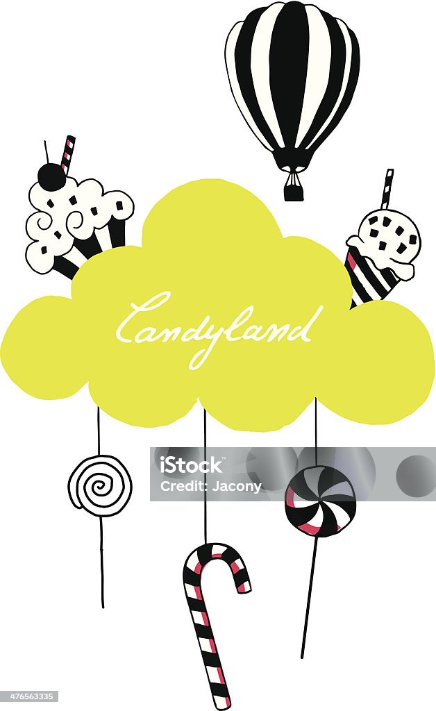 Candyland - Lizenzfrei Bleistiftzeichnung Vektorgrafik