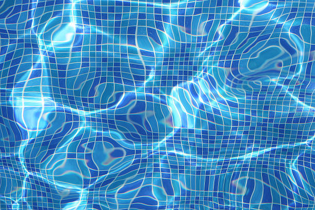 istock Seamless pattern of blue water in pool. 476563491