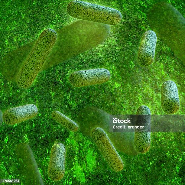 Bakterien 3dillustration Aus Stockfoto und mehr Bilder von Ansteckende Krankheit - Ansteckende Krankheit, Bakterie, Blau