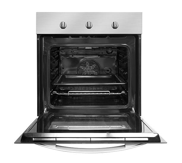 istock Electric oven with open door 476566412