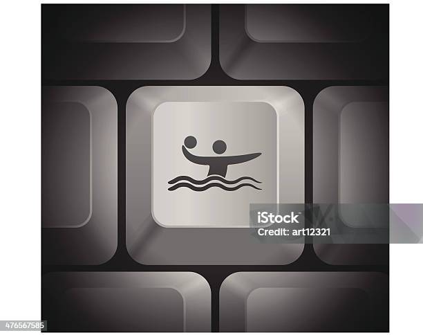Рубашка Icon На Компьютерная Клавиатура — стоковая векторная графика и другие изображения на тему Атлет - Атлет, Бассейн с волнами, Белый
