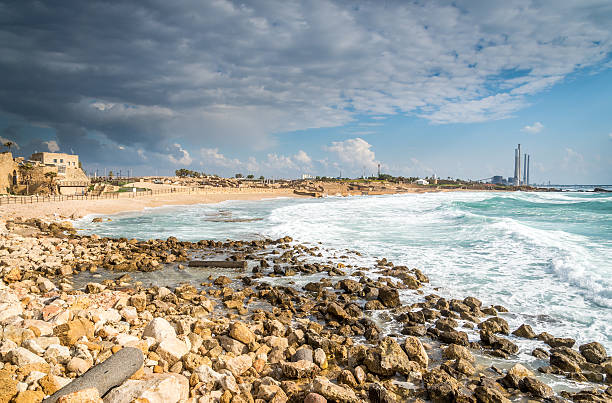 Stormy sky at Caesaria, Israel