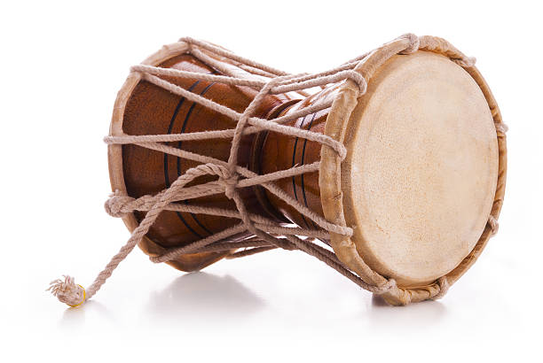 istock Indian drums damaru, isolated on white background 476572797