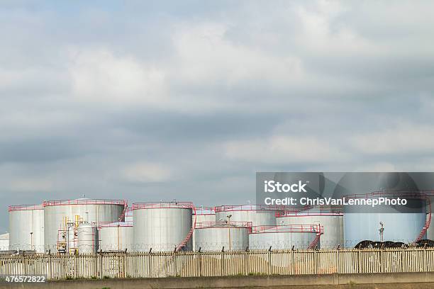 Storage Tanks Stock Photo - Download Image Now - 2015, Container, Factory