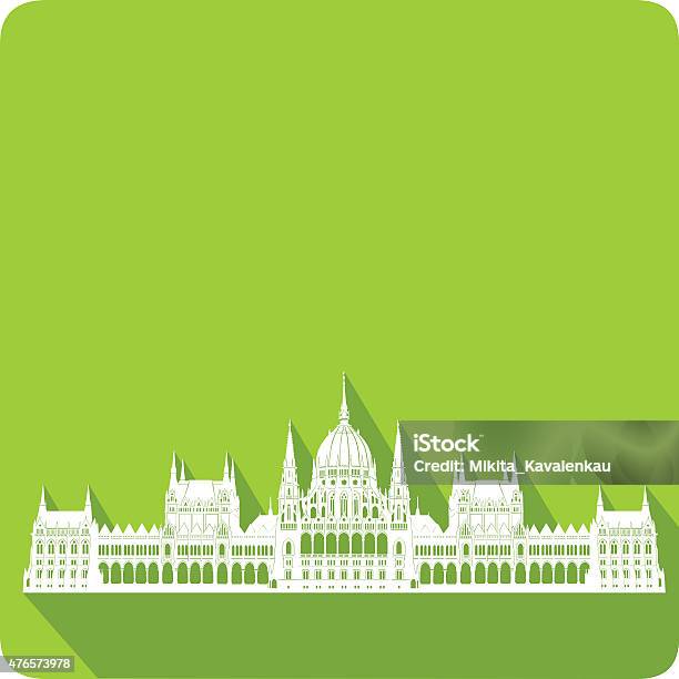 Symbol Of Hungary Vector Illustration Stock Illustration - Download Image Now - 2015, Ancient, Arch - Architectural Feature
