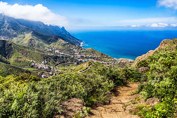 istock View from mountain footpath to village in valley 476574092