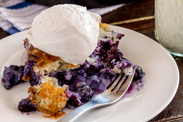 istock Blueberry Cobbler Baked in Cast Iron Skillet 476574622
