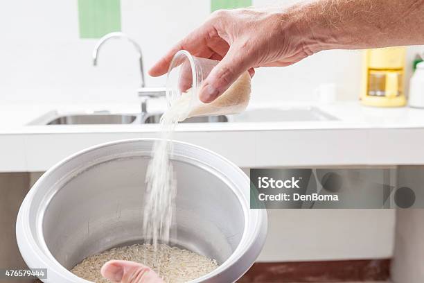 Measuring Cup Stock Photo - Download Image Now - Rice Cooker, Instrument of Measurement, Measuring Cup