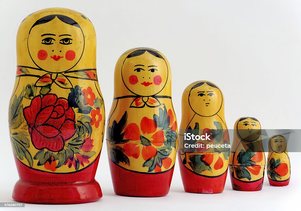 Aninhamento Matryoshkas-bonecas russas - Royalty-free Adulto Foto de stock