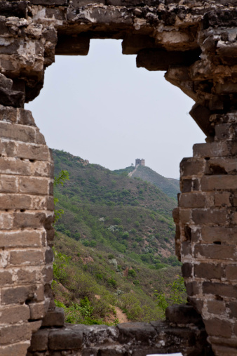 The Great Wall of China in the older, Jinshanlin, area.
