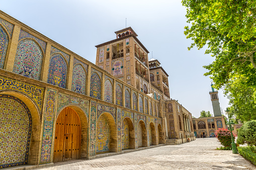 Palacio Golestan Fachada del edificio del sol photo