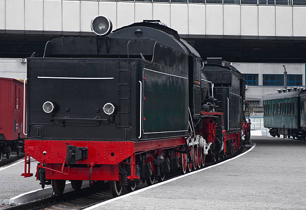 istock Retro train at the railway station in Kiev 476587232