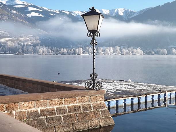 Zell am See is a popular tourist destination, especially for skiing in the mountains.