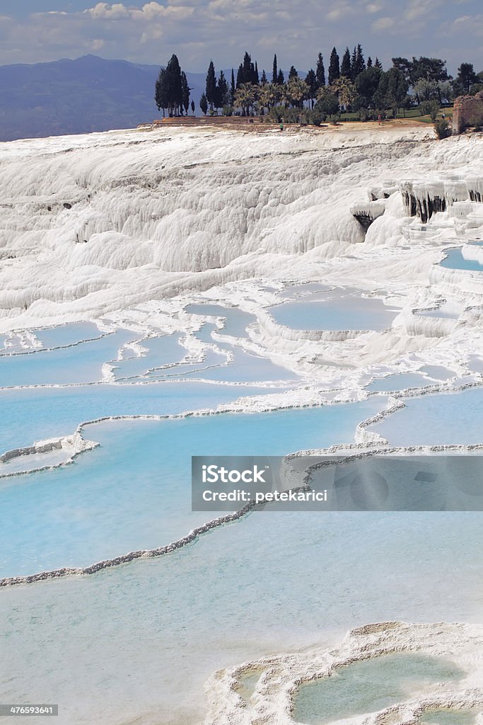 Pamukkale-Hierapolis - Zbiór zdjęć royalty-free (Basen trawertynowy)