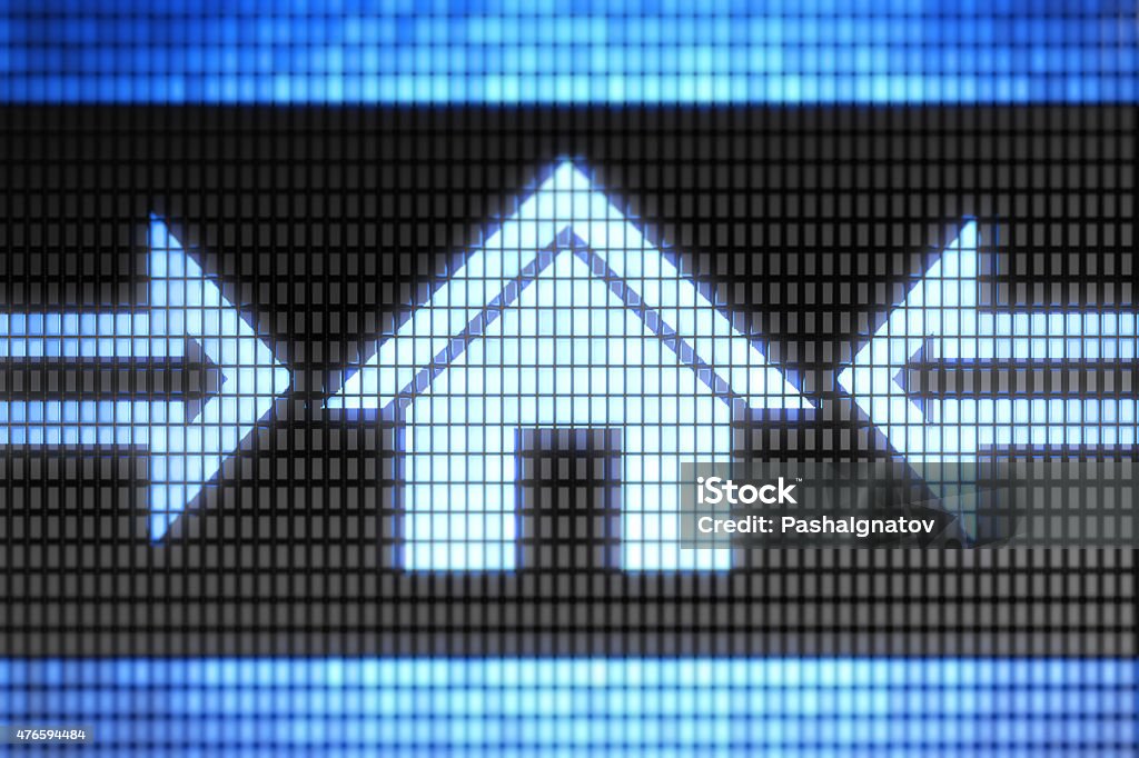 home page Homepage icon on the screen. 2015 Stock Photo