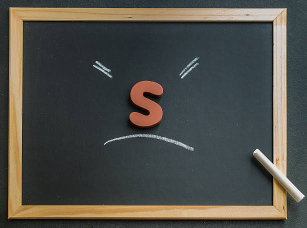 istock Wooden S charactor on black board 476594834