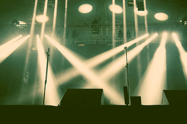 istock Stage lights - retro style photograph 476598516