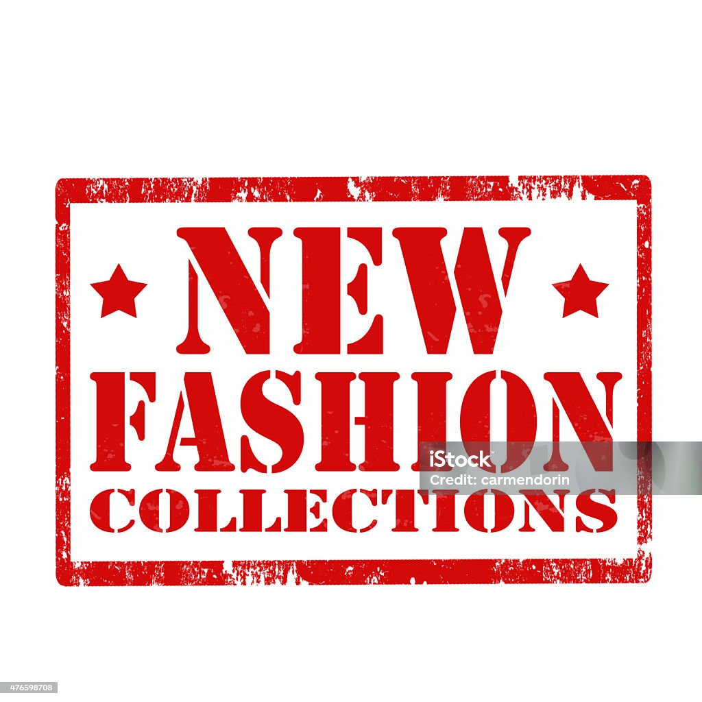 New Fashion-stamp Grunge rubber stamp with text New Fashion 2015 Stock Photo