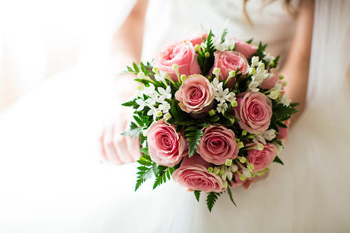 Wedding bouquet, flowers, roses, beautiful bouquet