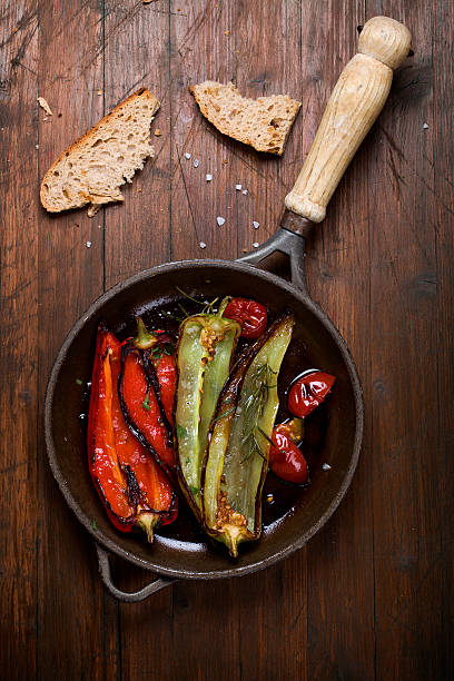 Roasted Peppers stock photo