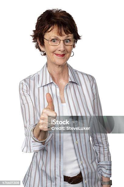 Giving Her Approval Stock Photo - Download Image Now - Cut Out, People, Senior Adult