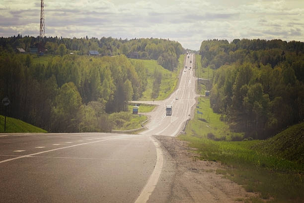 istock rural landscape road stretches into the distance 476601552