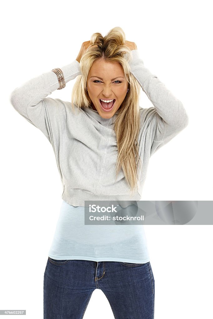 Moda Jovem mulher olhando feliz - Foto de stock de Berrar royalty-free