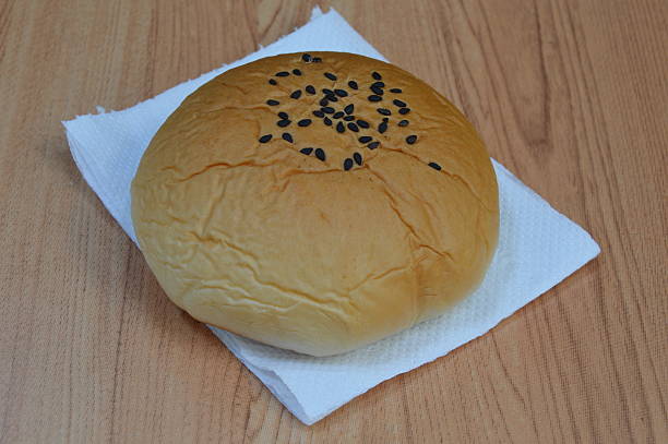 istock red bean filling bun on tissue paper 476604070