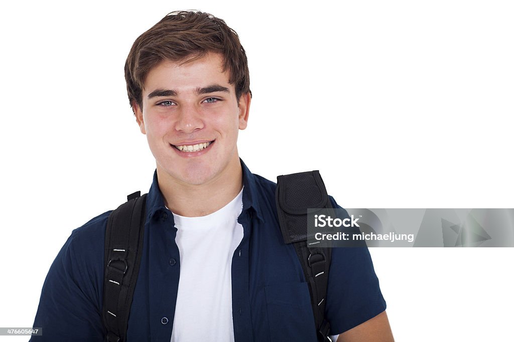 Retrato de jovem sorridente bonito rapaz Adolescente - Royalty-free Aluno da Escola Secundária Foto de stock