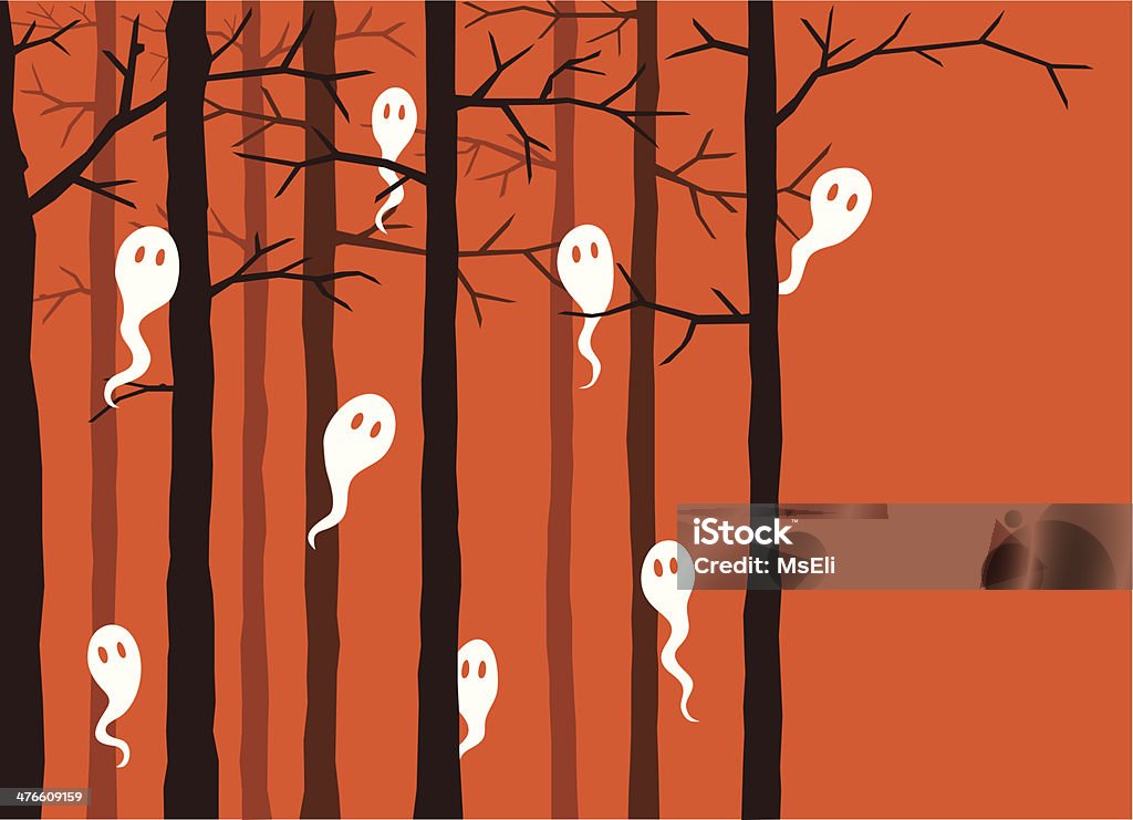 幽霊の森 - 林のロイヤリティフリーベクトルアート