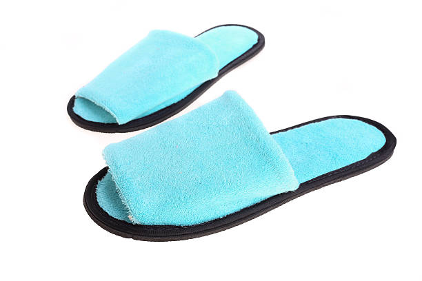 istock blue slippers footwear isolated on white background 476612674