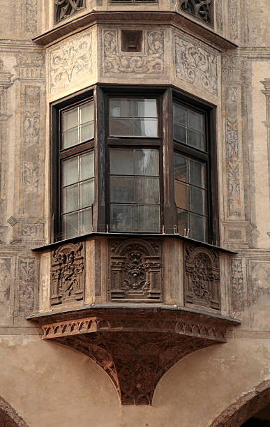 istock Medieval balcony with fresco 476614090