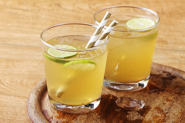 istock cold gold soft drink from lime and honey 476614180