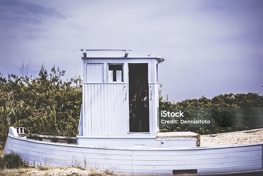 Boot auf dem land - Lizenzfrei Blau Stock-Foto